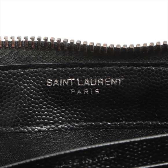 SAINT LAURENT Monogram Matelasse Zip Around Calfskin Continental Wallet - Picture 9 of 10